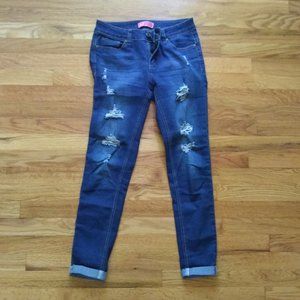 Wax Jean Medium Washed Ripped Jeans